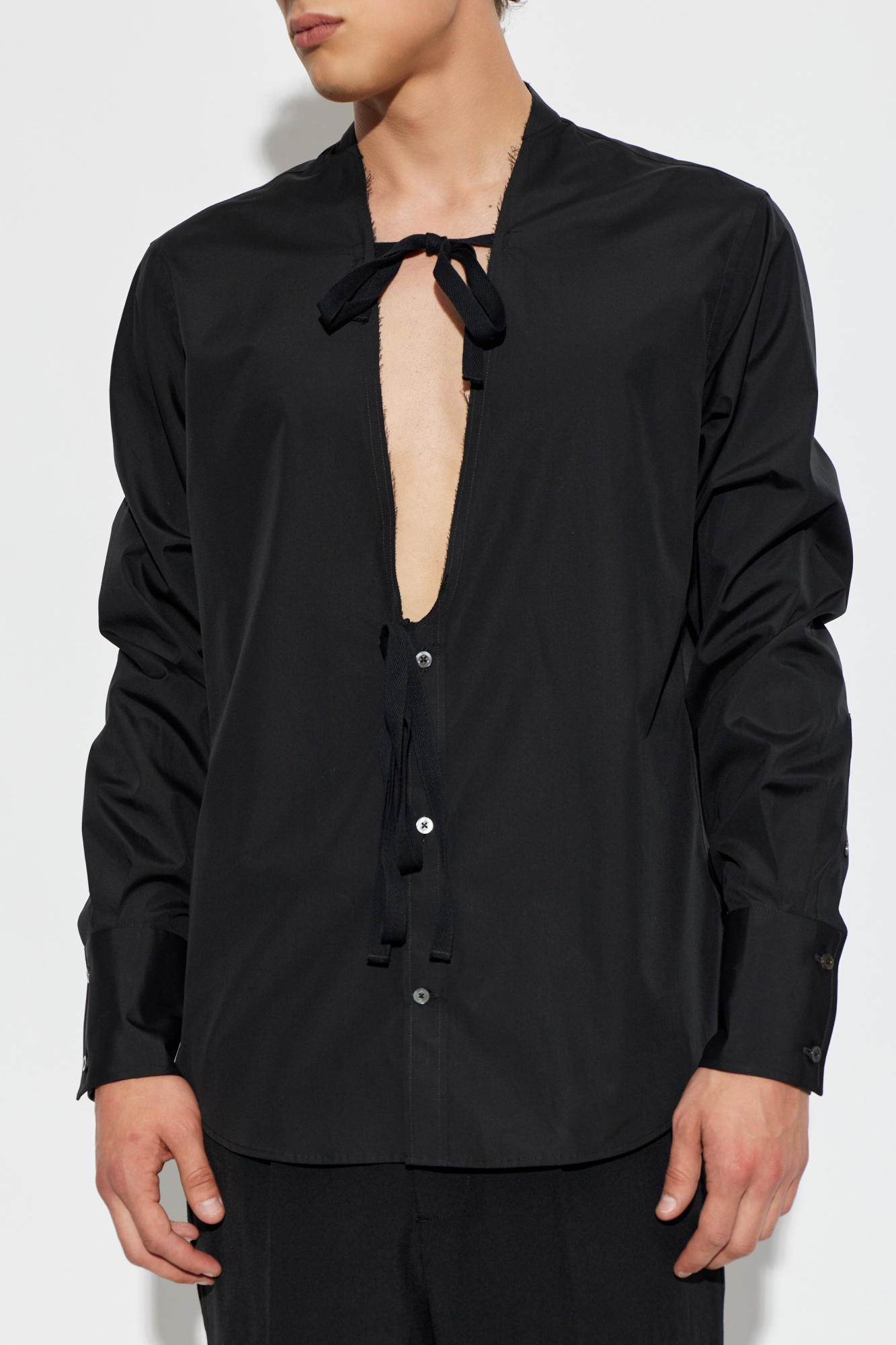 Maison Margiela Shirt with decorative tie | Men's | Vitkac